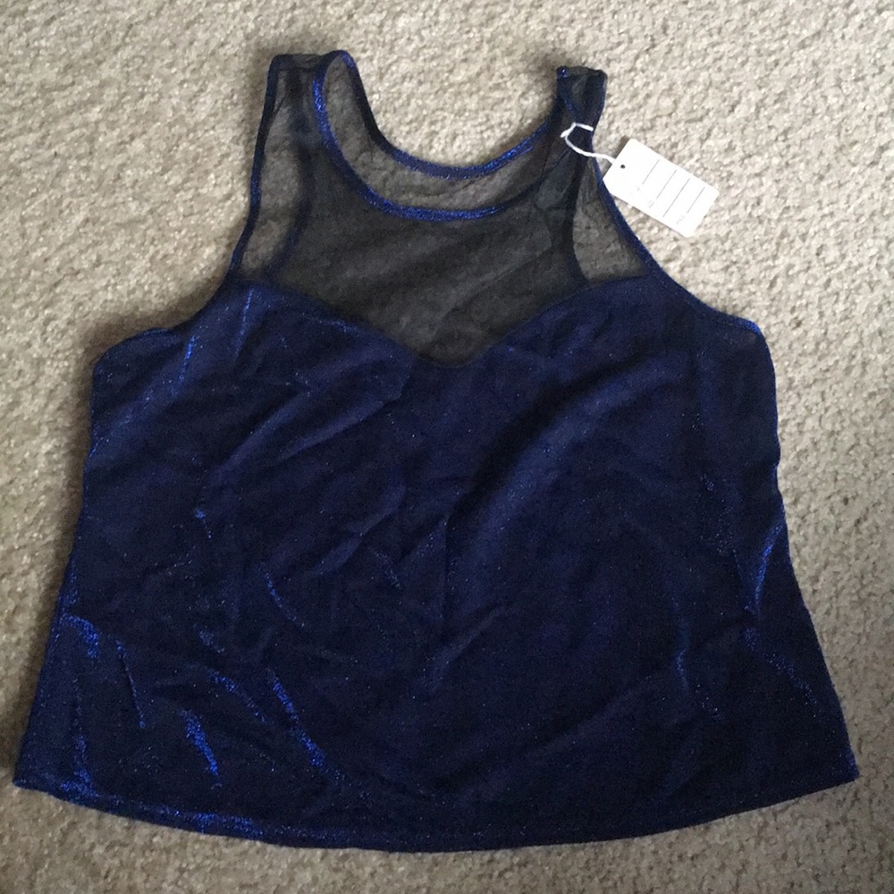 Vintage Petra fashions sheer lurex top